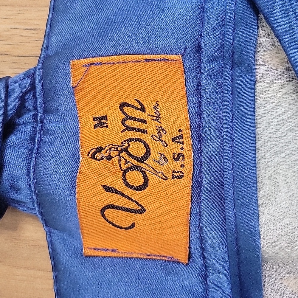 Voom by Joy Han Blue Peacock  Silk Tank Style Dress - Picture 6 of 15
